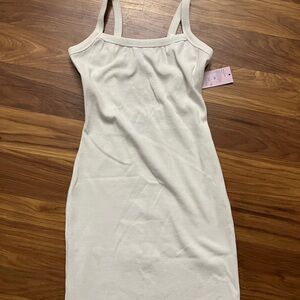 Wild Fable white ribbed Dress